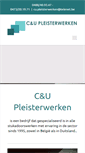 Mobile Screenshot of cu-pleisterwerken.be